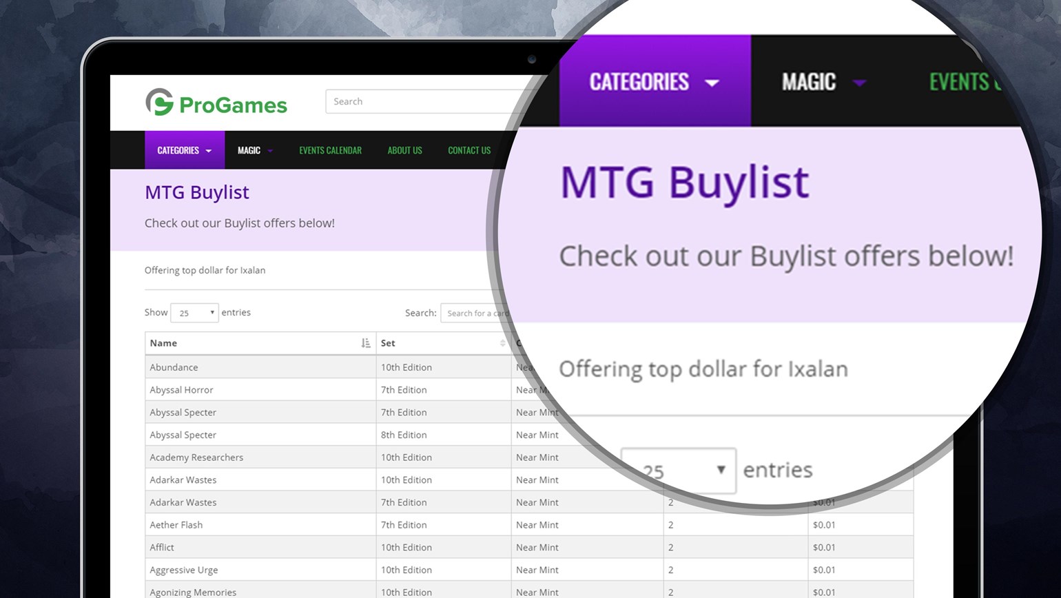 Buylist Added to TCGplayer Pro Online Stores