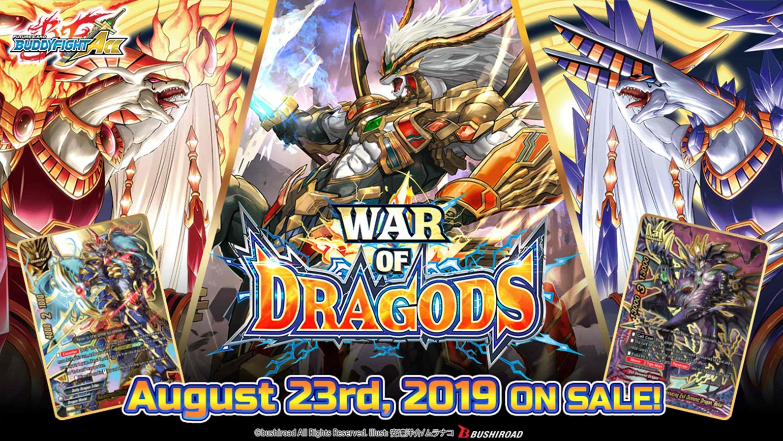 Future Card Buddyfight: Legend of Double Horus and War of Dragods Coming August 23rd