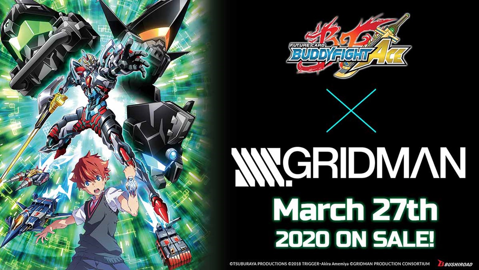 Future Card Buddyfight Ace Ultimate Booster Cross Vol. 5 SSSS.GRIDMAN Coming March 27th