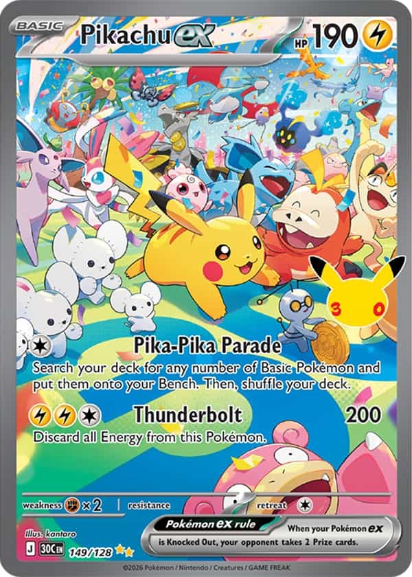 30th Celebration Quick Facts - Pikachu ex Day