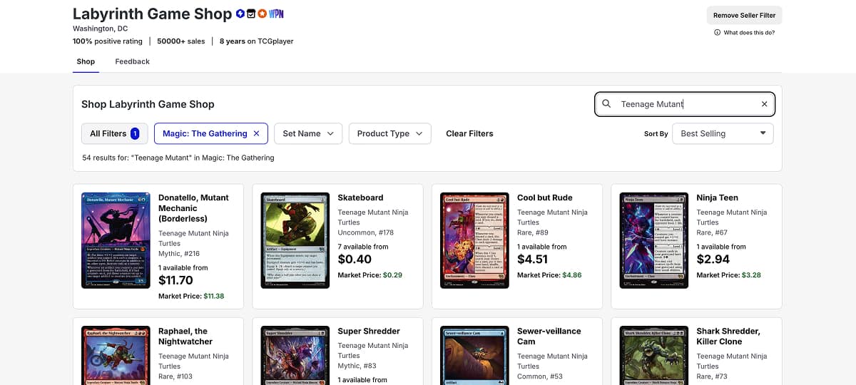 Seller Storefronts Example 