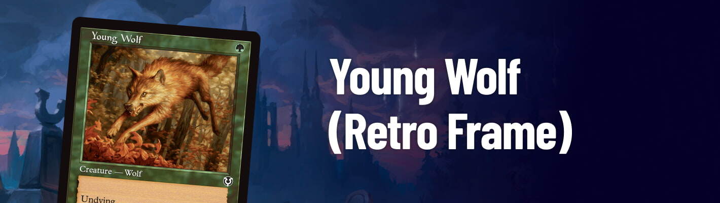 Young Wolf (Retro Frame)