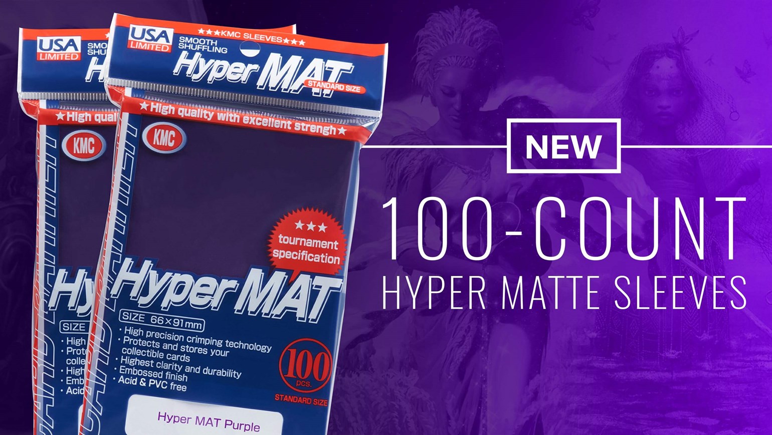 KMC USA 100-Count Hyper Matte Sleeves for MTG Commander Decks Now Available on TCGplayer
