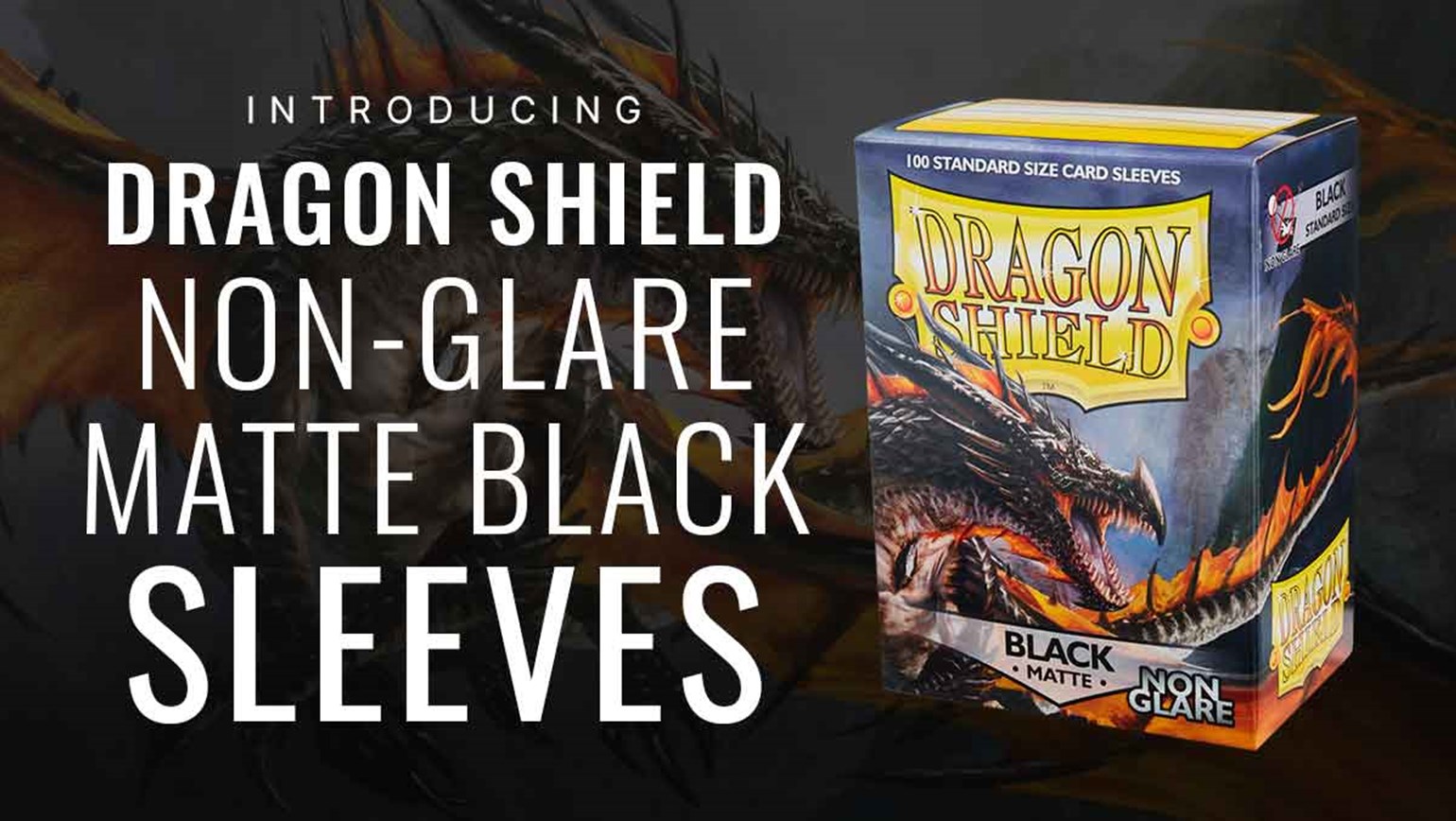 Dragon Shield Non-Glare Matte Black ‘Amina’ Sleeves Added to TCGplayer Catalog