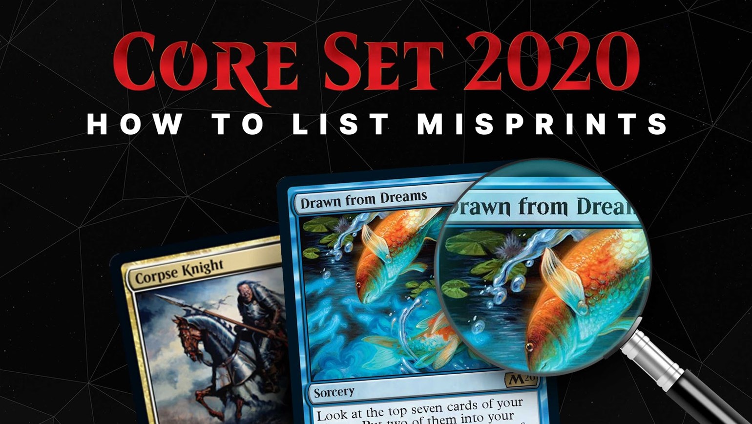 How to List Misprints from Core Set 2020