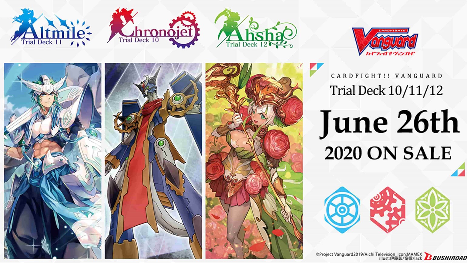 Three New English Edition Cardfight!! Vanguard Trial Decks Coming to Stores on June 26th
