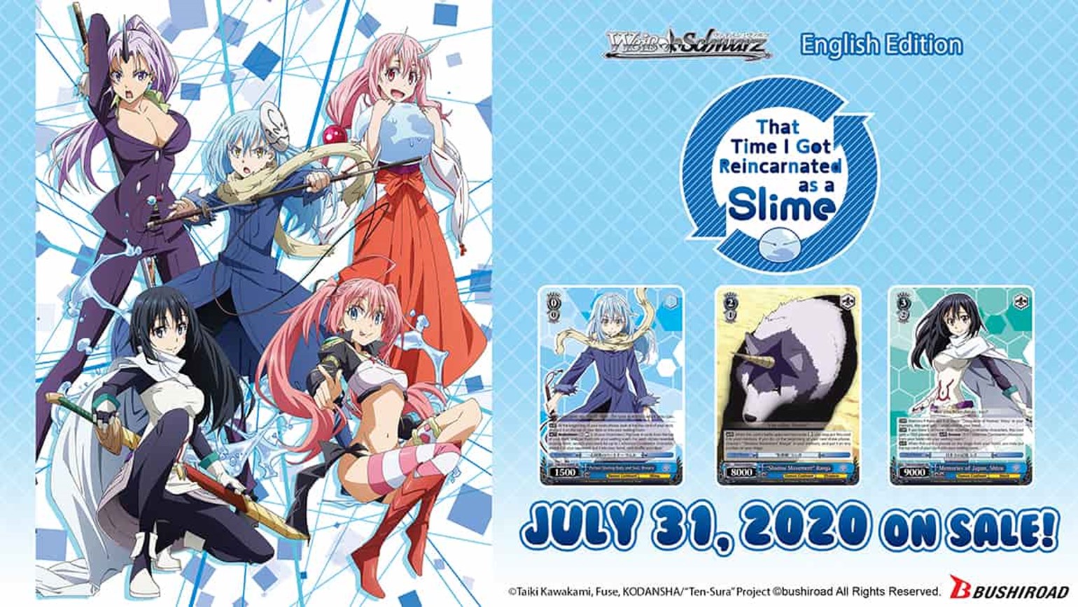 Weiss Schwarz: That Time I Got Reincarnated as a Slime Coming July 31st