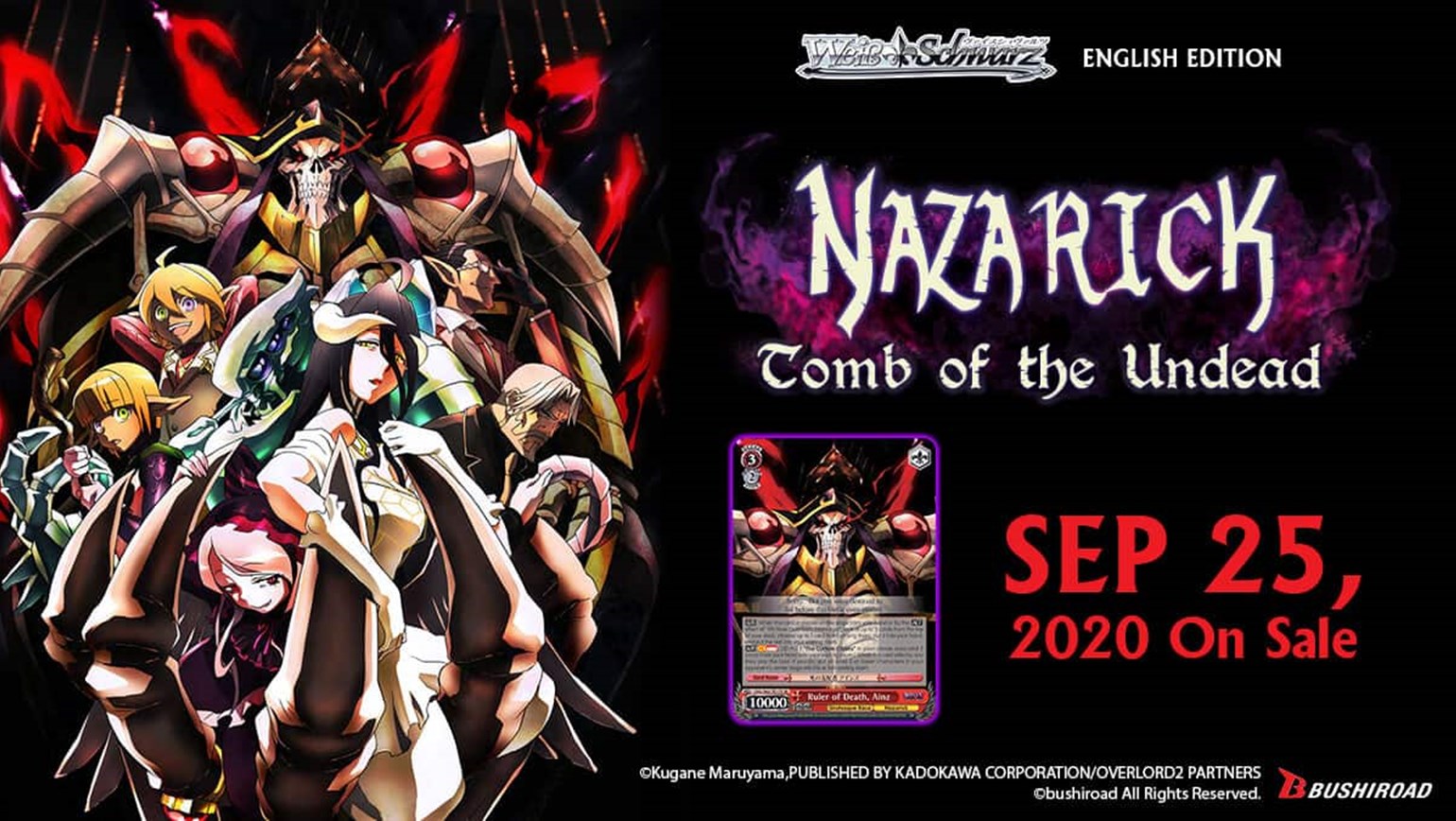 Weiss Schwarz: Nazarick: Tomb of the Undead Out on September 25th!