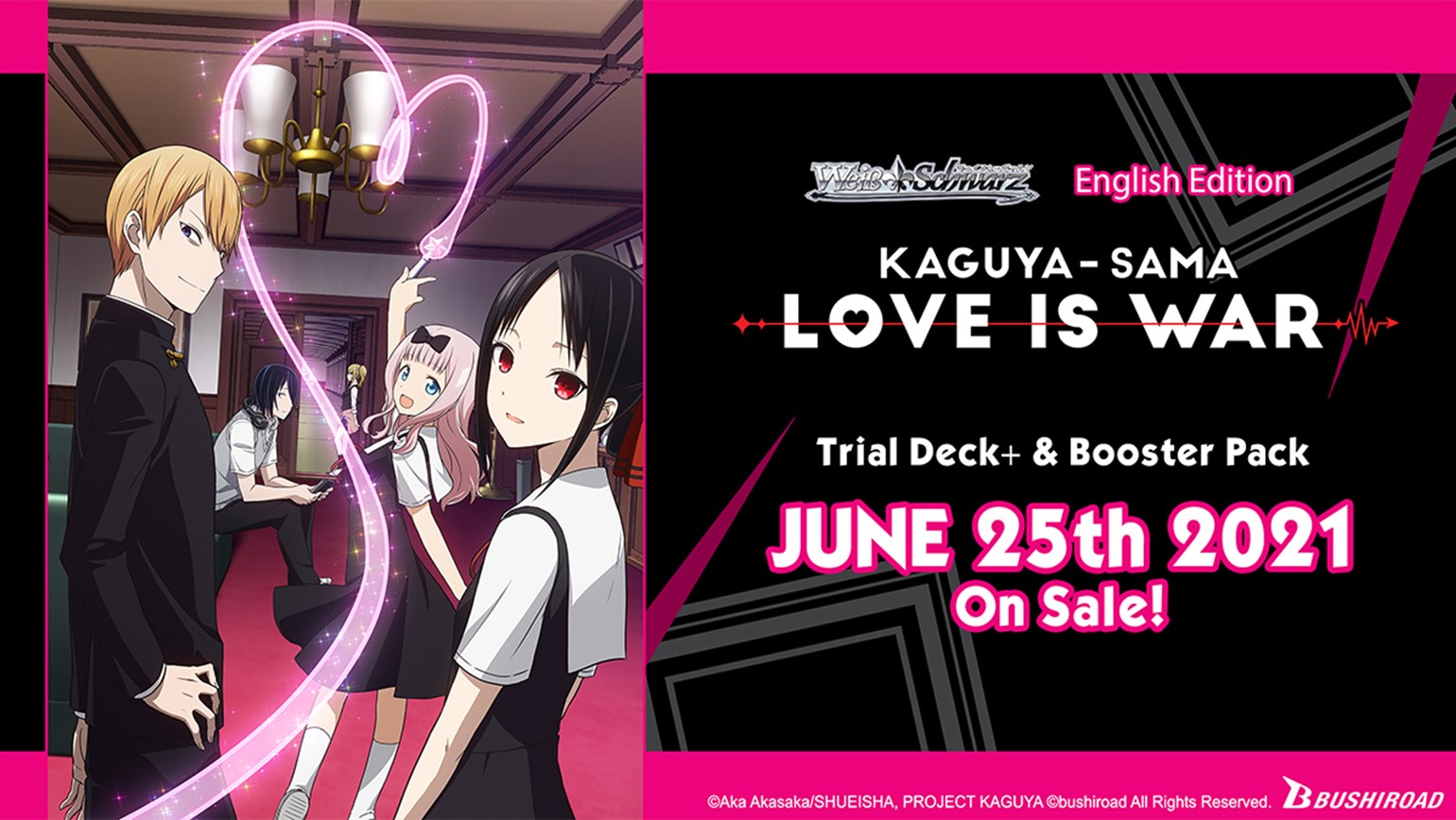 Weiss Schwarz: Kaguya-sama: Love is War Hits Stores June 25th, 2021!